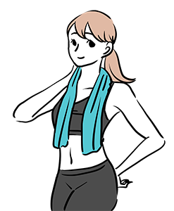 エクササイズしている女性